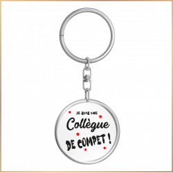 Porte clé - Collègue de compet ! - Brod N' Flock