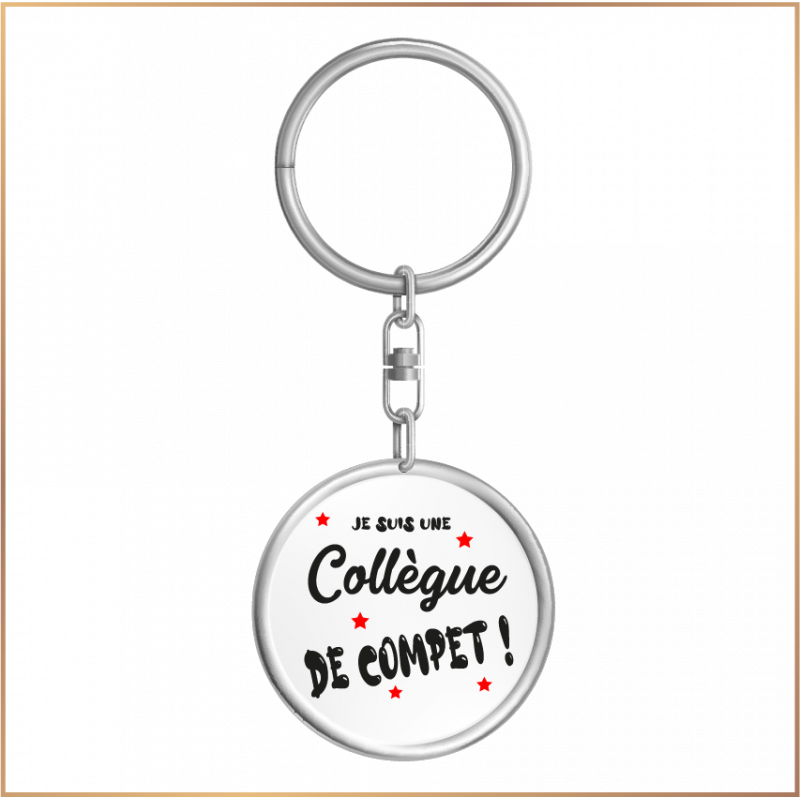 Porte clé - Collègue de compet ! - Brod N' Flock