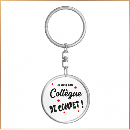 Porte clé - Collègue de compet ! - Brod N' Flock