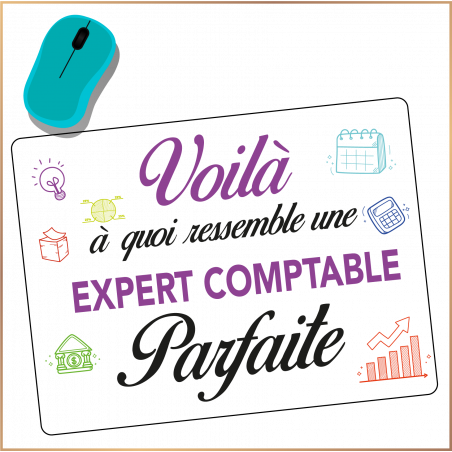 Tapis de souris - Expert comptable Parfaite - Brod N' Flock