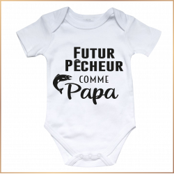 Body bébé - Futur pêcheur comme papa - Brod N' Flock