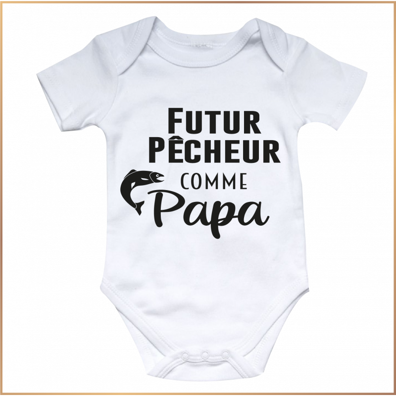 Body bébé - Futur pêcheur comme papa - Brod N' Flock