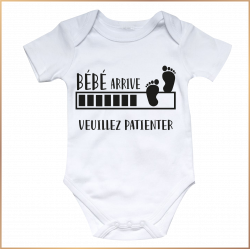 Body bébé - Bébé arrive ... Veuillez patienter - Brod N' Flock