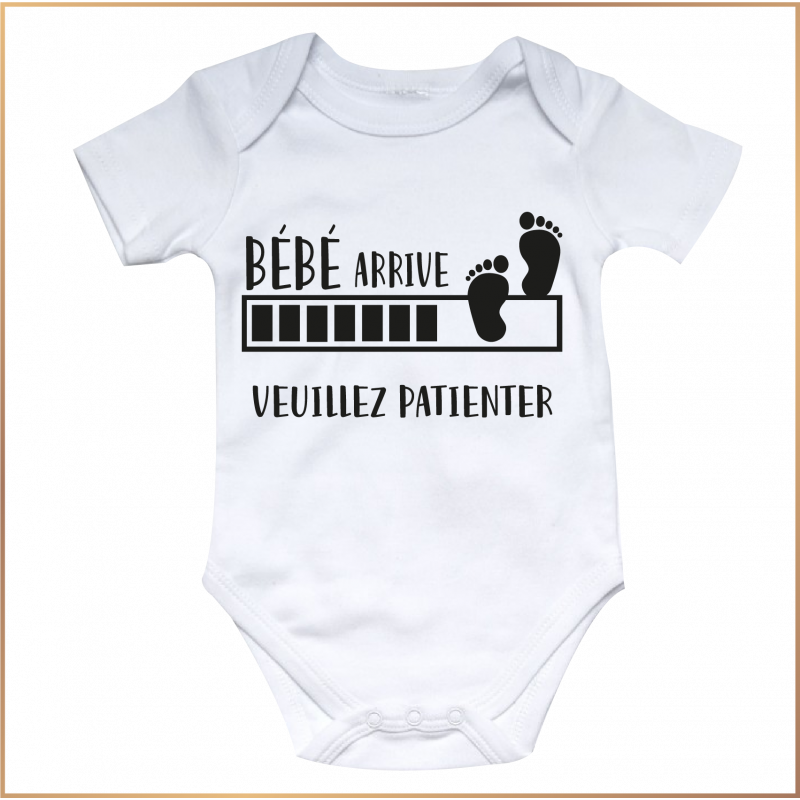 Body bébé - Bébé arrive ... Veuillez patienter - Brod N' Flock