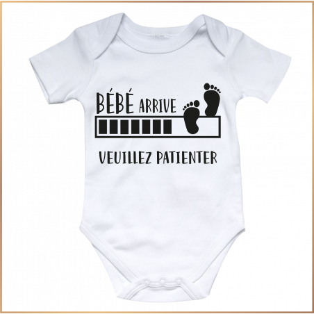 Body bébé - Bébé arrive ... Veuillez patienter - Brod N' Flock