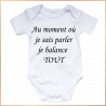 Body bébé - Au moment où je sais parler je balance tout -Brod N' Flock