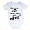 Body bébé - Marre du lait apporte moi une bière - Brod N' Flock