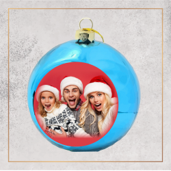 Boule de Noël - Avec votre photo - Brod N' Flock