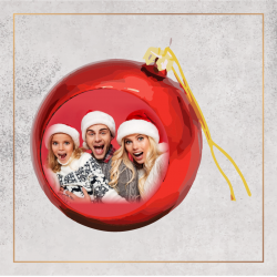 Boule de Noël - Avec votre photo - Brod N' Flock