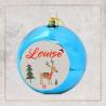 Boule de Noël - Petit renne avec prénom - Brod N' Flock