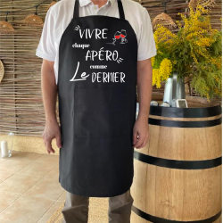 Tablier - Vivre chaque apéro comme le dernier - Brod N' Flock