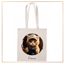 Tote bag - photo et prénom - Brod N' Flock