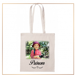 Tote bag photo fondue - photo et prénom - Brod N' Flock