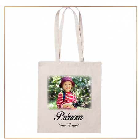 Tote bag photo fondue - photo et prénom - Brod N' Flock