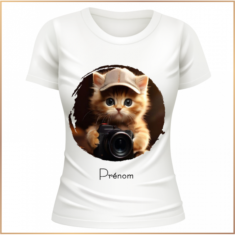 T-shirt - Personnalisation photo et prénom - Brod N' Flock