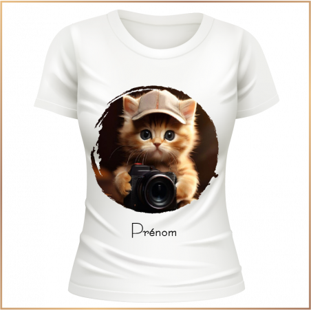 T-shirt - Personnalisation photo et prénom - Brod N' Flock